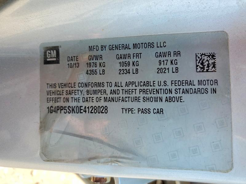 Продажа на аукционе авто 2014 Buick Verano, vin: 1G4PP5SK0E4128028, номер лота: 63868736