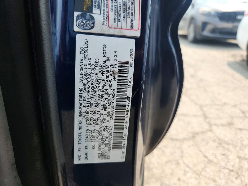 64302326 :رقم المزاد ، 5TETU62N95Z036242 vin ، 2005 Toyota Tacoma مزاد بيع