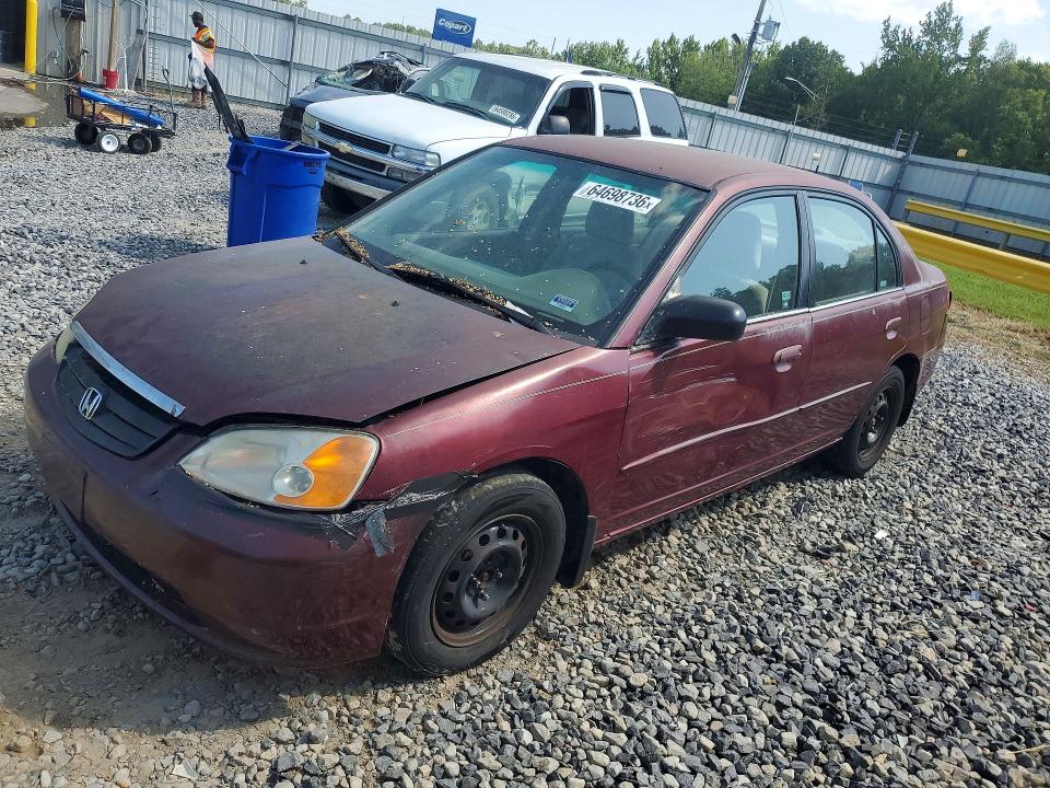 2002 Honda Civic მანქანა იყიდება აუქციონზე, vin: 2HGES16522H599055, აუქციონის ნომერი: 64698736