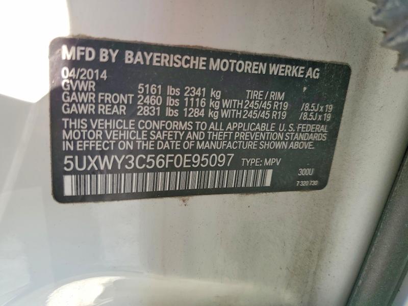 Aukcja sprzedaży 2015 Bmw X3, vin: 5UXWY3C56F0E95097, numer aukcji: 66766696