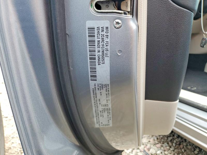 64435366 :رقم المزاد ، 2C4RC1FG7MR502573 vin ، 2021 Chrysler Pacifica مزاد بيع