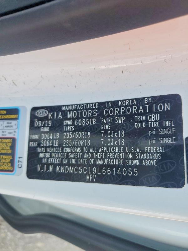 Aukcja sprzedaży 2020 Kia Sedona, vin: KNDMC5C19L6614055, numer aukcji: 64631616