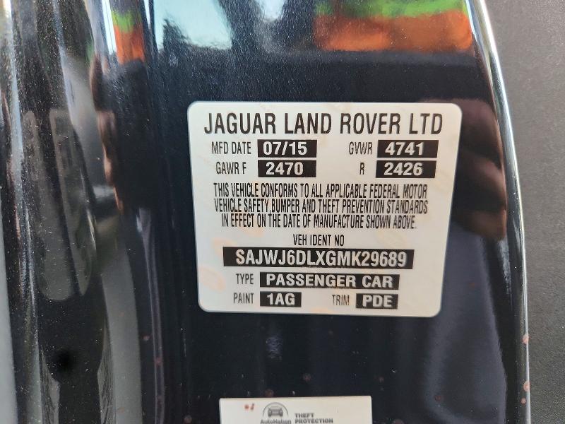 Продаж на аукціоні авто 2016 Jaguar F-type, vin: SAJWJ6DLXGMK29689, номер лоту: 64786556