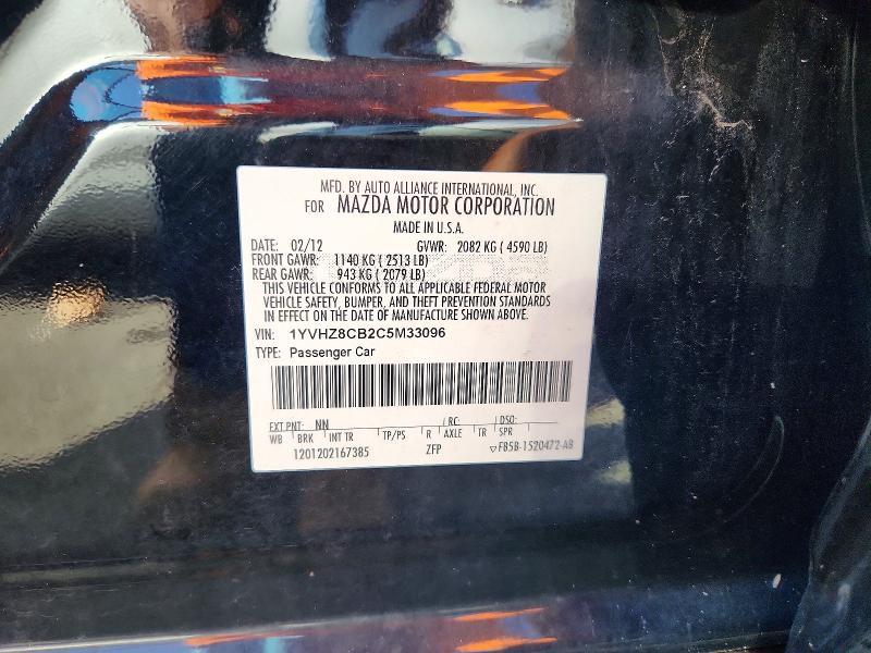 Продаж на аукціоні авто 2012 Mazda 6, vin: 1YVHZ8CB2C5M33096, номер лоту: 66243216