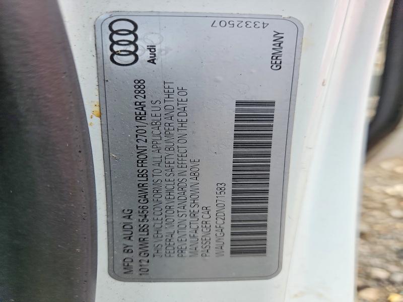 Продажа на аукционе авто 2013 Audi A7, vin: WAUYGAFC2DN071583, номер лота: 64900736