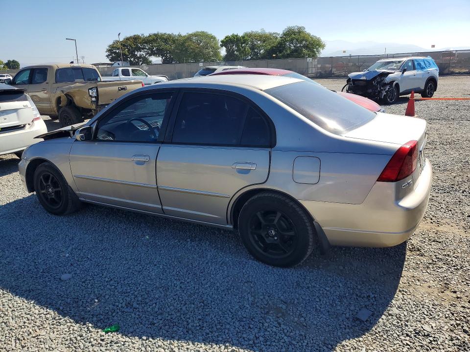 65491576 :رقم المزاد ، 1HGES26742L043758 vin ، 2002 Honda Civic مزاد بيع