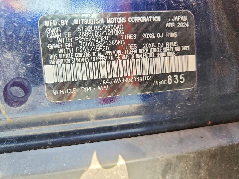 64976206 :رقم المزاد ، JA4J3VA89RZ064182 vin ، 2024 Mitsubishi Outlander مزاد بيع