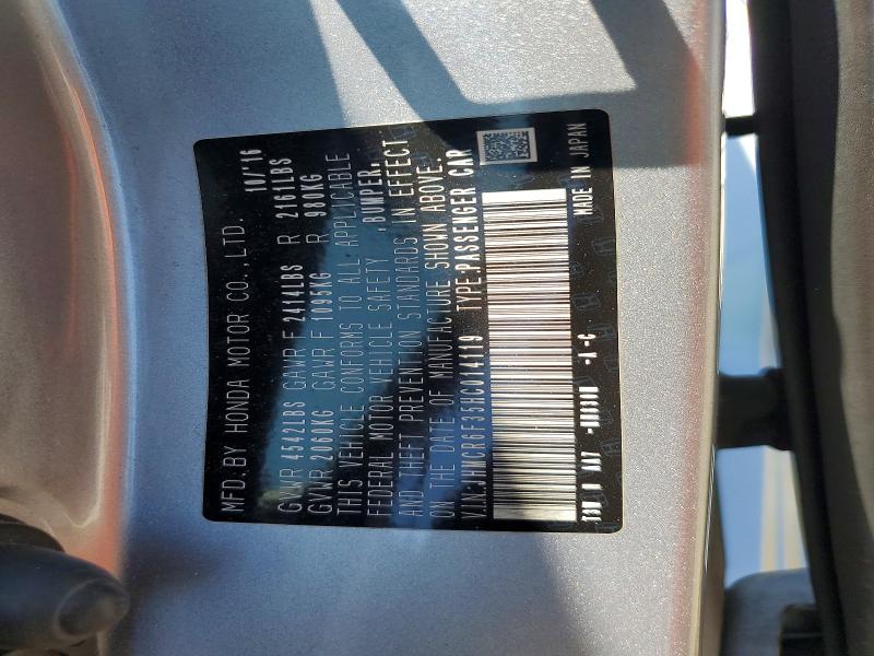 64323676 :رقم المزاد ، JHMCR6F35HC014119 vin ، 2017 Honda Accord مزاد بيع