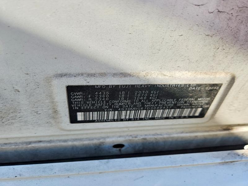 Aukcja sprzedaży 2013 Subaru Legacy, vin: 4S3BMBG67D3040437, numer aukcji: 65507726