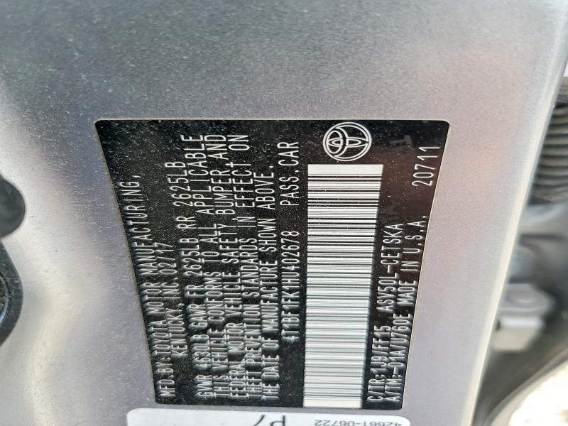 65486906 :رقم المزاد ، 4T1BF1FK1HU402678 vin ، 2017 Toyota Camry مزاد بيع
