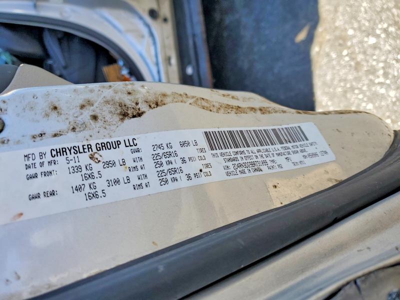 Продажа на аукционе авто 2011 Dodge Grand Caravan, vin: 2D4RN3DG9BR731099, номер лота: 64977226