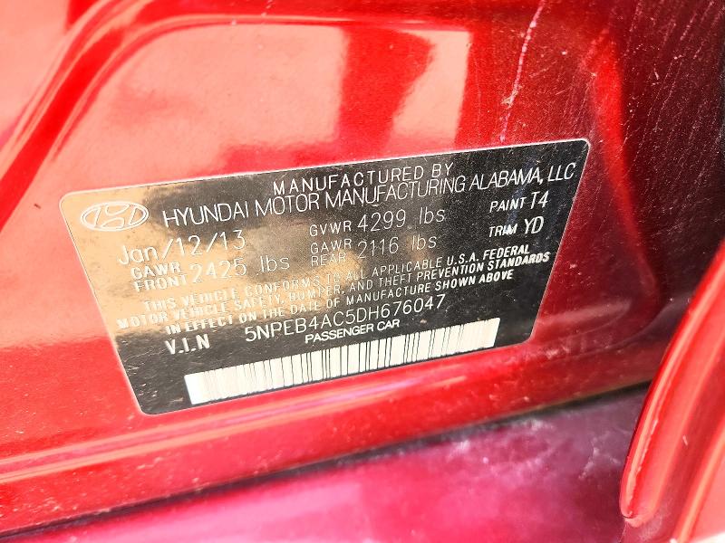 Aukcja sprzedaży 2013 Hyundai Sonata, vin: 5NPEB4AC5DH676047, numer aukcji: 64896146