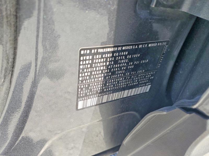 Продаж на аукціоні авто 2026 Volkswagen Taos, vin: 3VVSC7B2XTM007077, номер лоту: 65095626