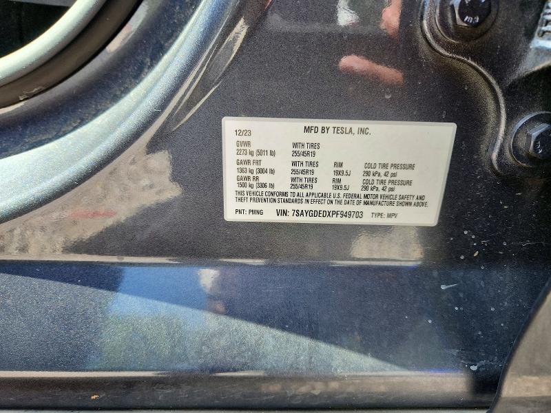 Aukcja sprzedaży 2023 Tesla Model Y, vin: 7SAYGDEDXPF949703, numer aukcji: 63847336