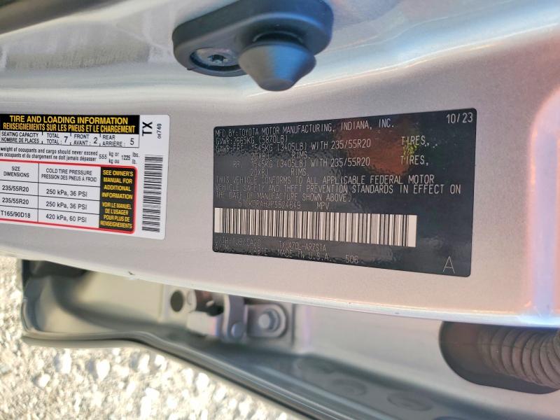 65438906 :رقم المزاد ، 5TDKDRAH2PS524649 vin ، 2023 Toyota Highlander مزاد بيع