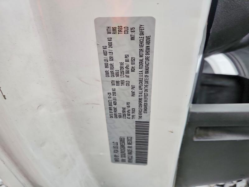 64205516 :رقم المزاد ، 3C6LRVDG6ME508551 vin ، 2021 Ram Promaster 2500 مزاد بيع