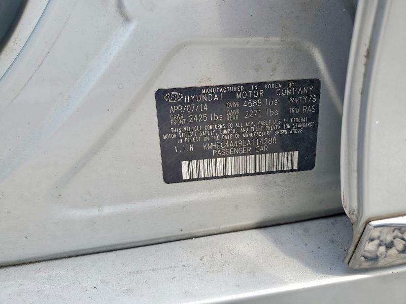 Продаж на аукціоні авто 2014 Hyundai Sonata, vin: KMHEC4A49EA114288, номер лоту: 64274356