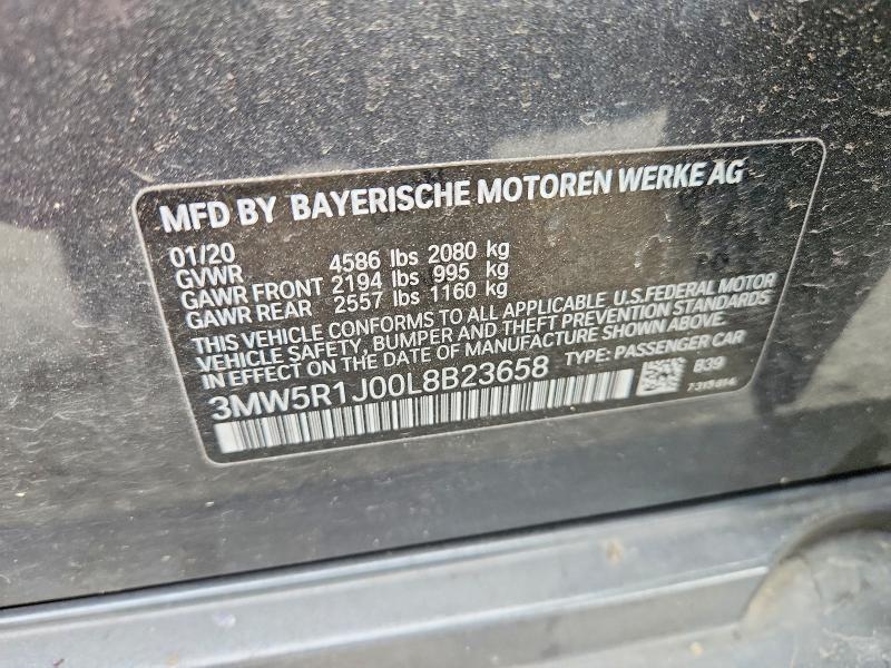 Auction sale of the 2020 Bmw 330i, vin: 3MW5R1J00L8B23658, lot number: 66275946
