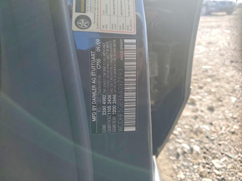 2010 Mercedes-benz E მანქანა იყიდება აუქციონზე, vin: WDDHF5GB9AA097593, აუქციონის ნომერი: 65331946