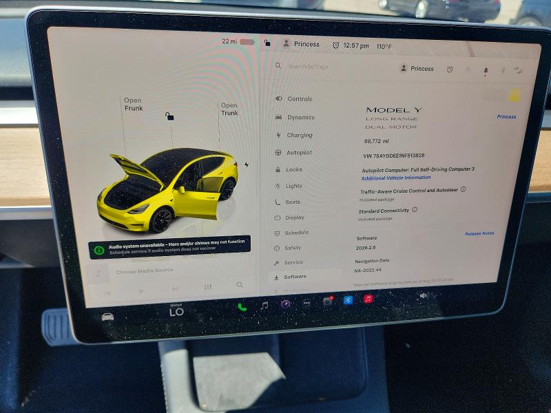 Продаж на аукціоні авто 2022 Tesla Model Y, vin: 7SAYGDEE1NF513828, номер лоту: 66121516