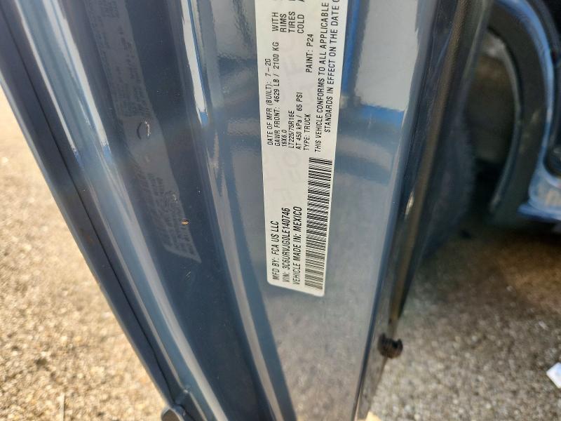 Продаж на аукціоні авто 2020 Ram Promaster 3500, vin: 3C6URVJG0LE140746, номер лоту: 61896766