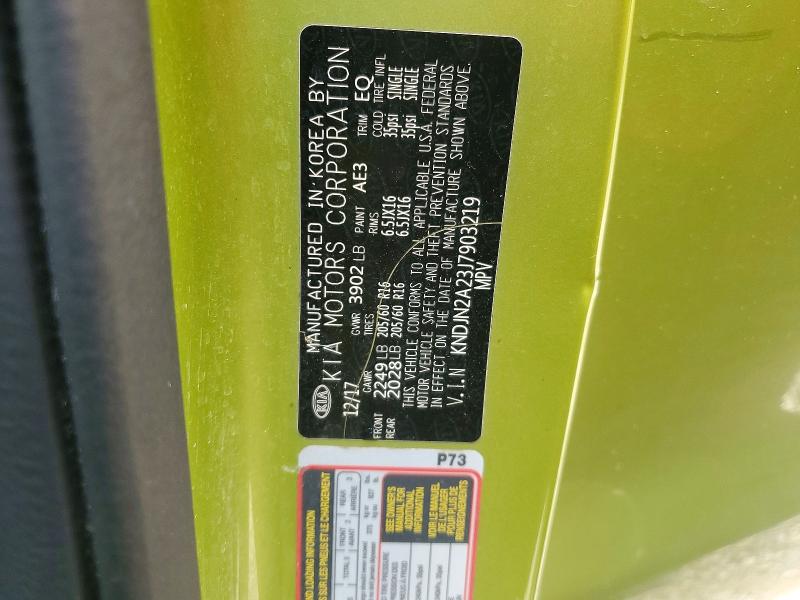 63792626 :رقم المزاد ، KNDJN2A23J7903219 vin ، 2018 Kia Soul مزاد بيع