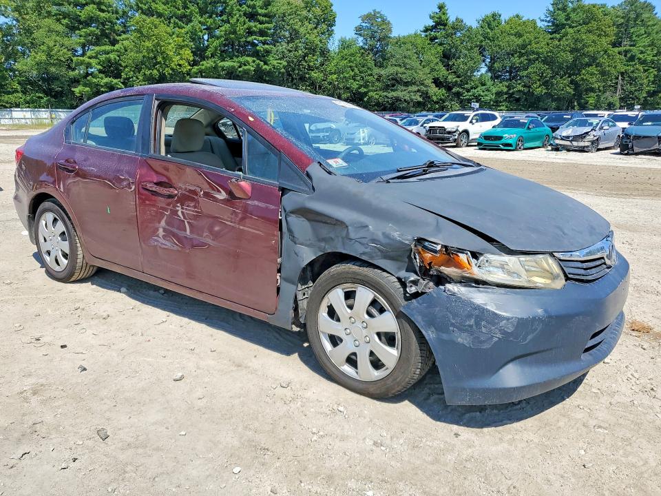 65758856 :رقم المزاد ، 2HGFB2F8XCH600927 vin ، 2012 Honda Civic مزاد بيع