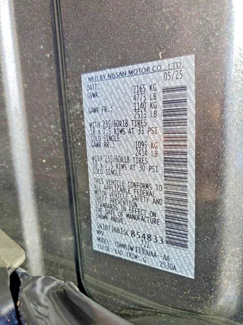 Aukcja sprzedaży 2025 Nissan Rogue, vin: 5N1BT3BB1SC854833, numer aukcji: 63724916