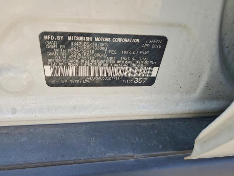 Aukcja sprzedaży 2018 Mitsubishi Outlander Sport, vin: JA4AP3AU0JU017114, numer aukcji: 65018246