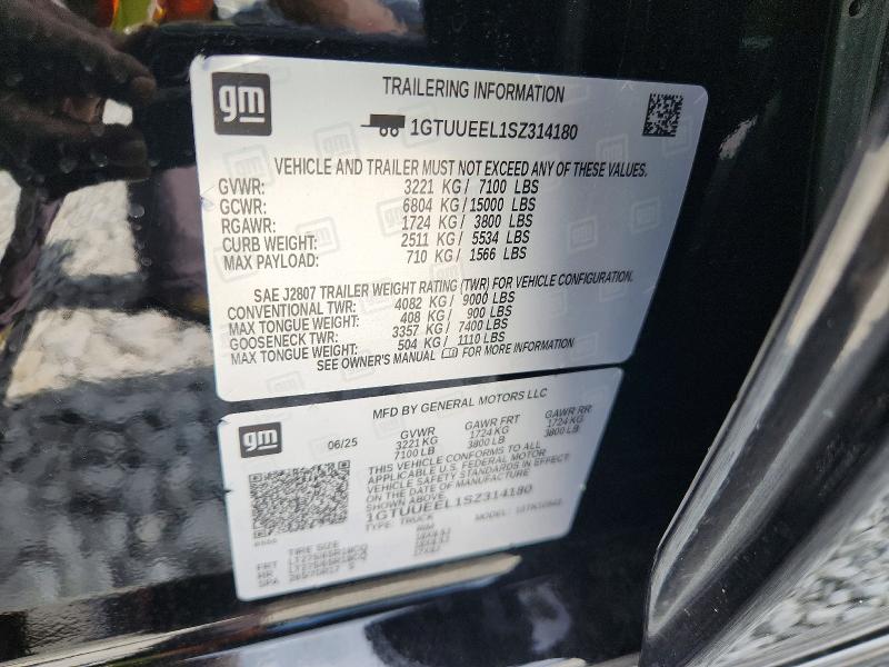 63573426 :رقم المزاد ، 1GTUUEEL1SZ314180 vin ، 2025 Gmc Sierra مزاد بيع