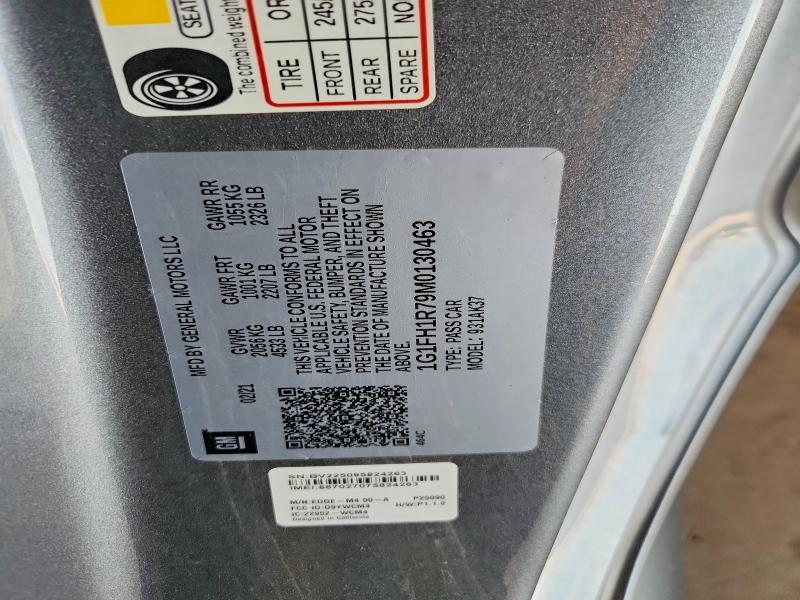 2021 Chevrolet Camaro მანქანა იყიდება აუქციონზე, vin: 1G1FH1R79M0130463, აუქციონის ნომერი: 64437466