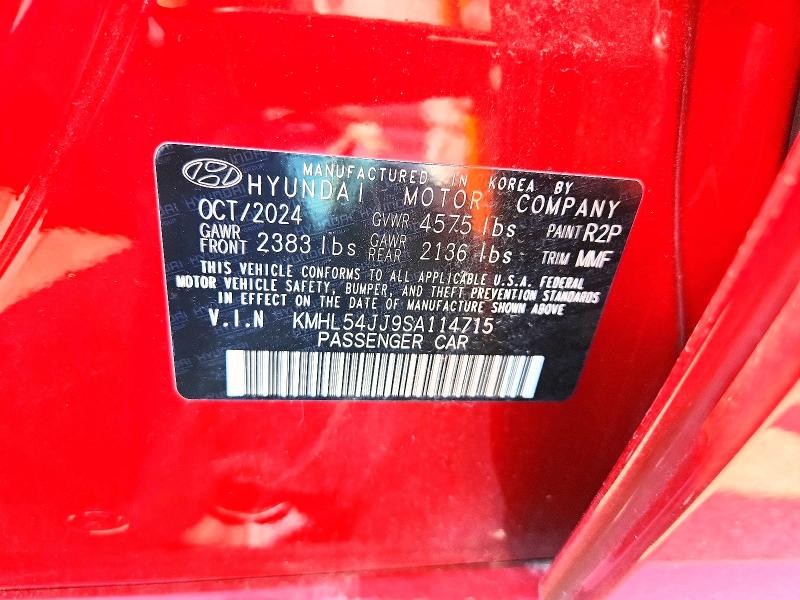 Aukcja sprzedaży 2025 Hyundai Sonata Hybrid, vin: KMHL54JJ9SA114715, numer aukcji: 65985936