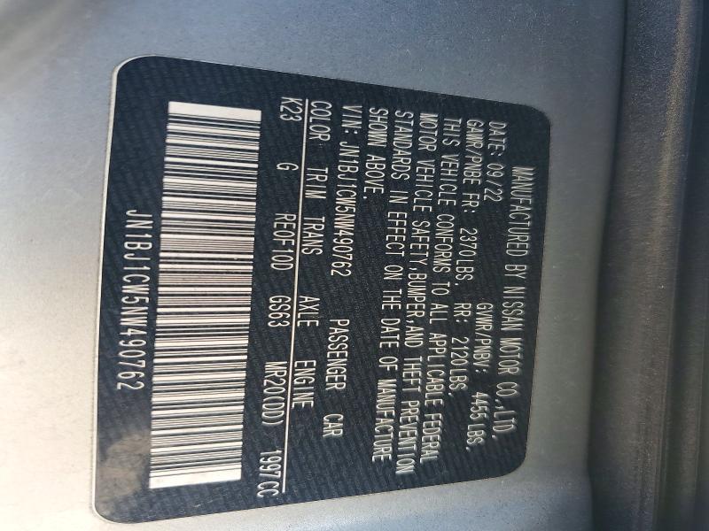 Продаж на аукціоні авто 2022 Nissan Rogue Sport, vin: JN1BJ1CW5NW490762, номер лоту: 66711866