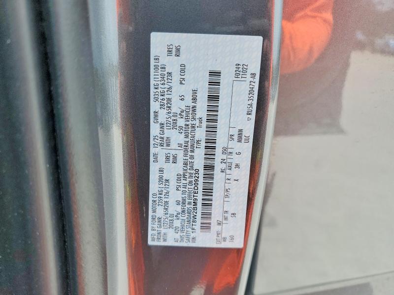 Продаж на аукціоні авто 2026 Ford F250, vin: 1FT8W2BM9TED09230, номер лоту: 65340246