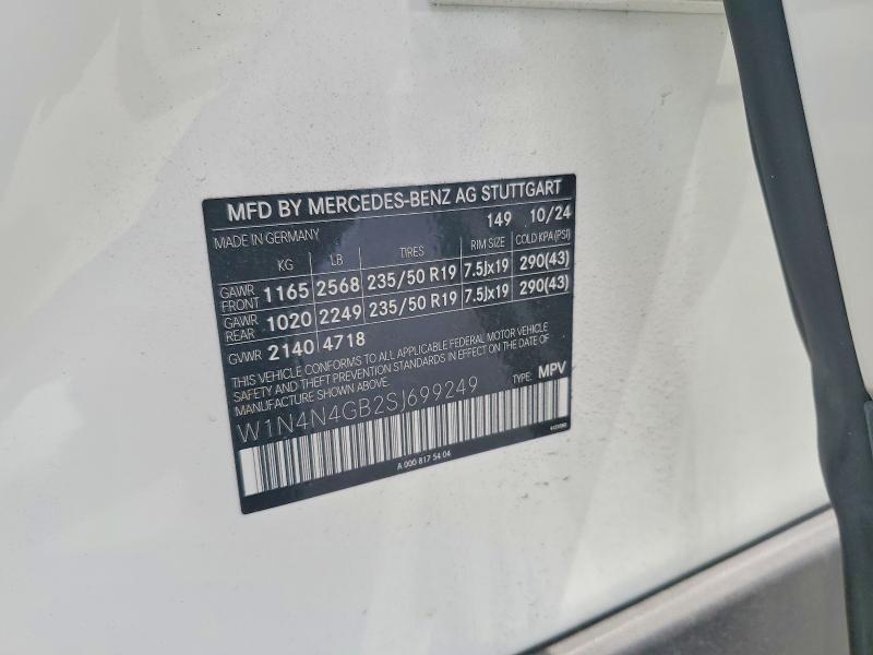 Aukcja sprzedaży 2025 Mercedes-benz Gla, vin: W1N4N4GB2SJ699249, numer aukcji: 65451386