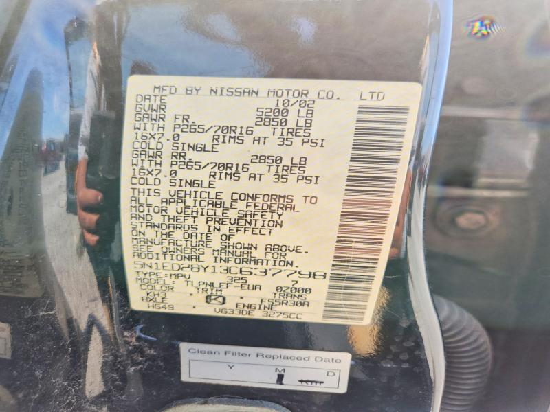 Aukcja sprzedaży 2003 Nissan Xterra, vin: 5N1ED28Y13C637798, numer aukcji: 66061046
