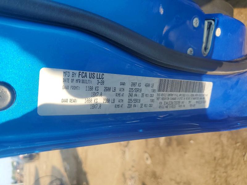 66007526 :رقم المزاد ، 3C4NJDCBXLT233799 vin ، 2020 Jeep Compass مزاد بيع
