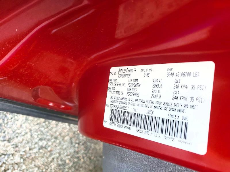 Продажа на аукционе авто 2006 Dodge Ram 1500, vin: 1D7HA18246S618551, номер лота: 64397896