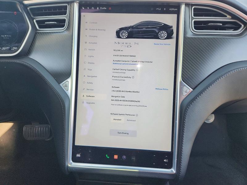 66411996 :رقم المزاد ، 5YJSA1E2XHF199562 vin ، 2017 Tesla Model S مزاد بيع