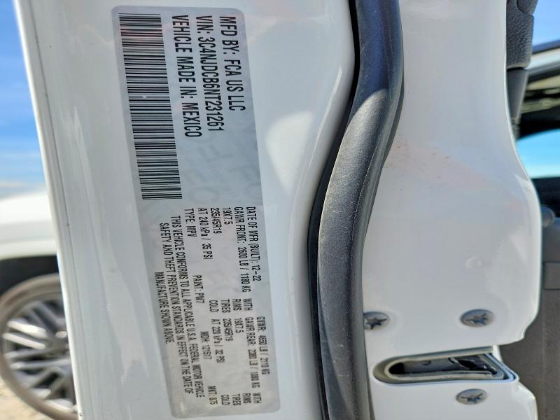 64962276 :رقم المزاد ، 3C4NJDCB6NT231261 vin ، 2022 Jeep Compass مزاد بيع