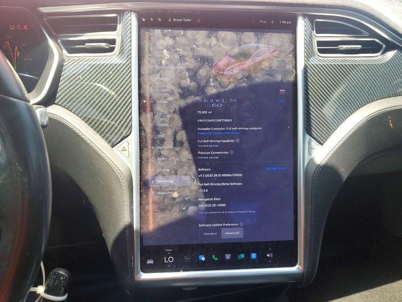 Продаж на аукціоні авто 2017 Tesla Model S, vin: 5YJSA1E13HF176860, номер лоту: 64982636