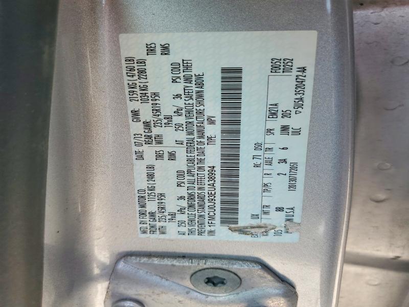 Продаж на аукціоні авто 2014 Ford Escape, vin: 1FMCU0J93EUA38994, номер лоту: 65155486