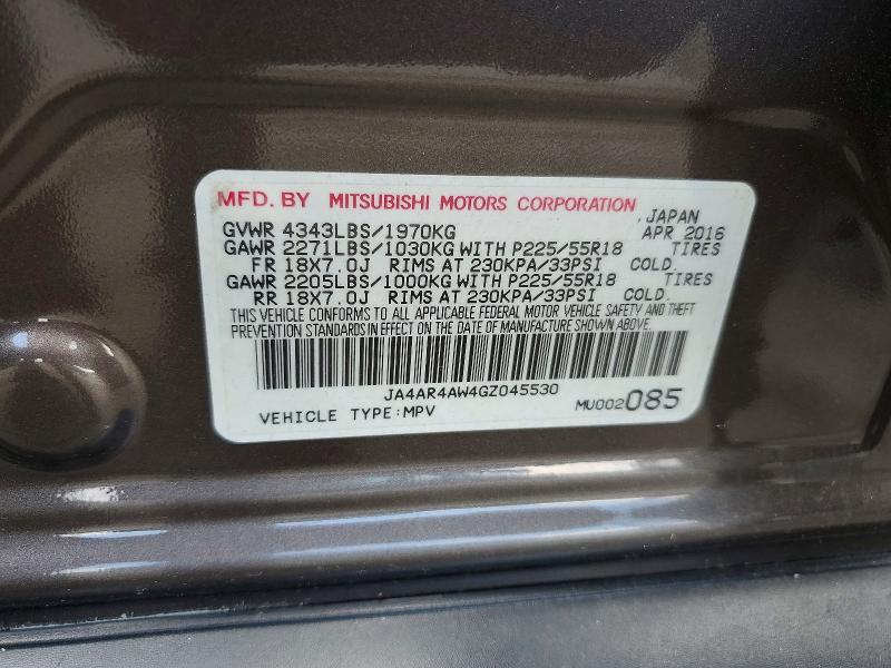 Продажа на аукционе авто 2016 Mitsubishi Outlander Sport, vin: JA4AR4AW4GZ045530, номер лота: 66734606