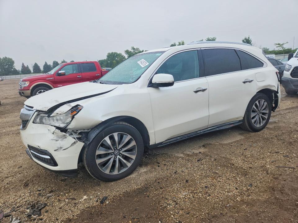 2014 Acura Mdx მანქანა იყიდება აუქციონზე, vin: 5FRYD4H41EB027351, აუქციონის ნომერი: 64435376