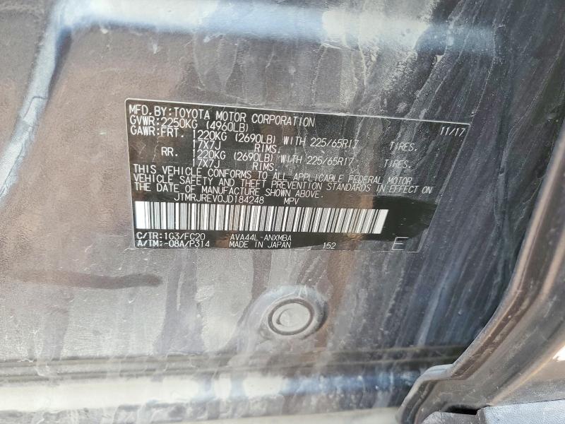 Aukcja sprzedaży 2018 Toyota Rav4 Hybrid, vin: JTMRJREV0JD184248, numer aukcji: 64806806