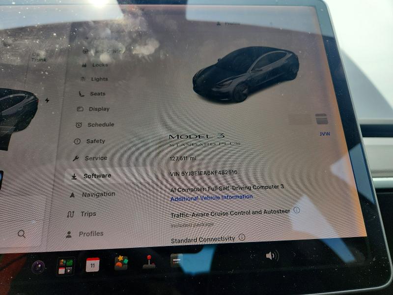 64196356 :رقم المزاد ، 5YJ3E1EA6KF482516 vin ، 2019 Tesla Model 3 مزاد بيع