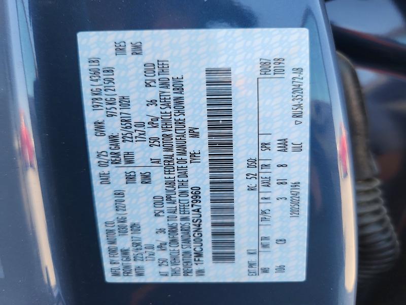 Продажа на аукционе авто 2025 Ford Escape, vin: 1FMCU0GN4SUA79960, номер лота: 64759596