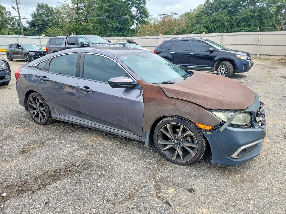 66206846 :رقم المزاد ، 2HGFC2F84KH555186 vin ، 2019 Honda Civic مزاد بيع