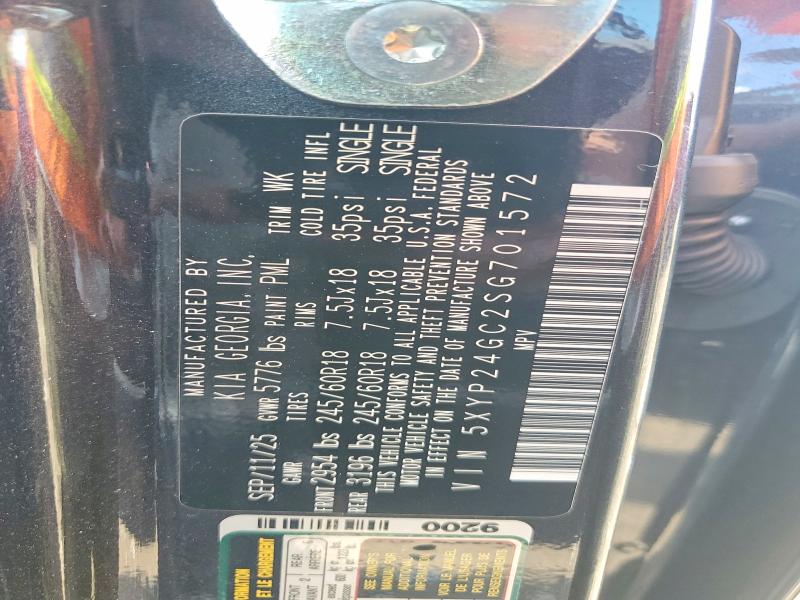 63563036 :رقم المزاد ، 5XYP24GC2SG701572 vin ، 2025 Kia Telluride مزاد بيع