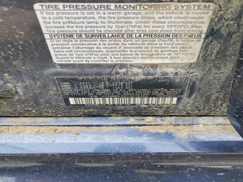 2012 Subaru Legacy მანქანა იყიდება აუქციონზე, vin: 4S3BMBK66C3018483, აუქციონის ნომერი: 64049966
